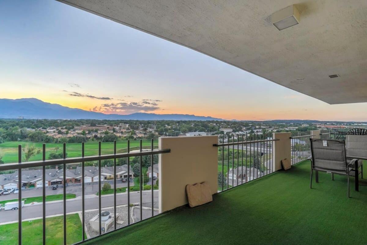 Mountain Views From L-shaped Terrace Colorado Springs