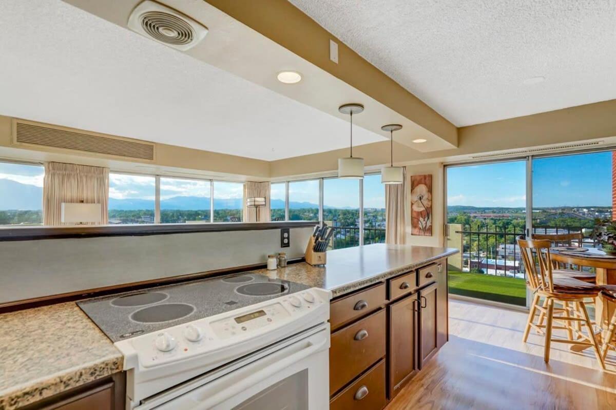 Apartment Mountain Views From L-shaped Terrace Colorado Springs