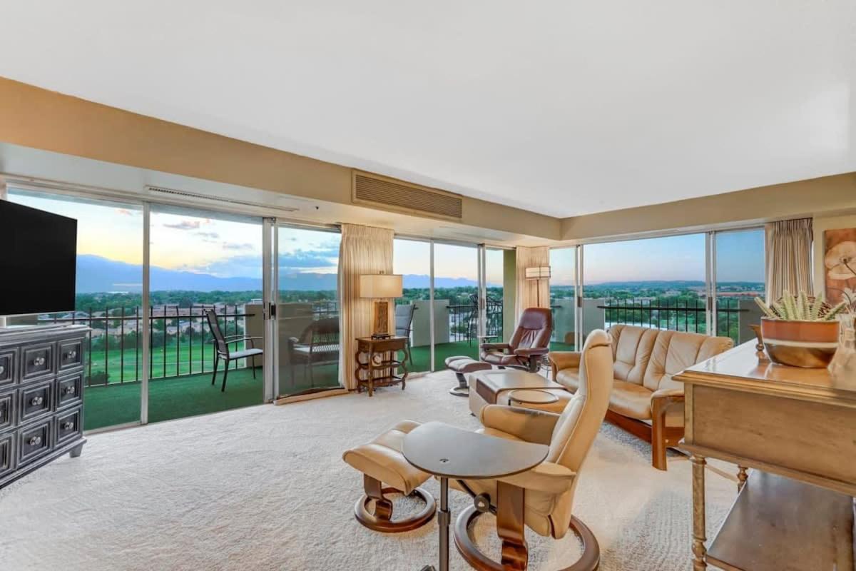 Mountain Views From L-shaped Terrace Colorado Springs