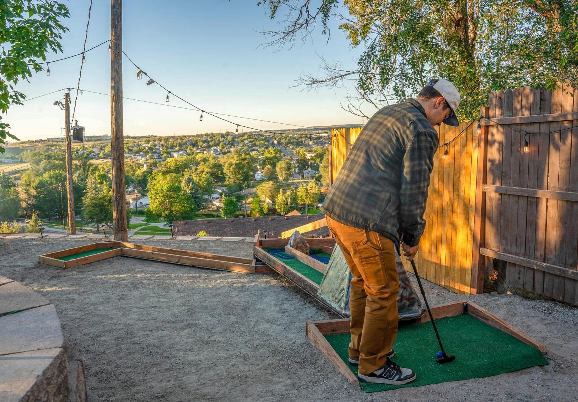 Mountain Views Climbing Mini Golf Hot Tub